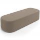 Puff Decorativo Orgânico Para Living Quarto 160cm Doha W01 Bouclê Bege - Lyam Decor