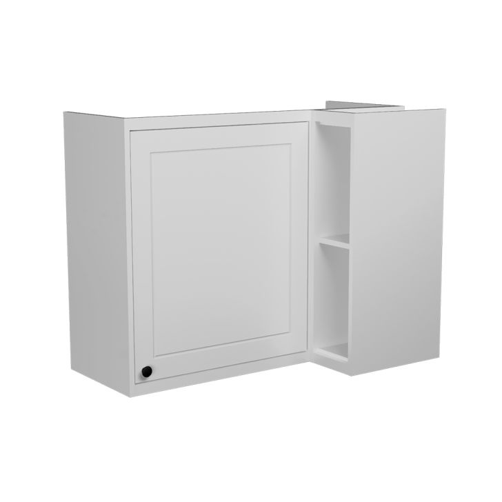 Armário Aéreo de Canto Évora 1 Porta Branco Ártico