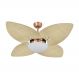 Ventilador de Teto Dormamu Cobre 4 Pés Palmae Natural 220V
