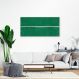 Quadro Verde Linha Minimalista 100x50 Filete Branco