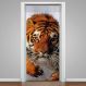 Adesivo para Porta Tigre Na Água-93X210Cm