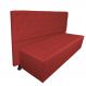 Cabeceira mais Calçadeira Casal Juliana 140cm Para Cama Box Suede Vermelho - DS Estofados