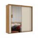 Image of Guarda-Roupa Casal com Espelho Imperium 100% MDF 2 Portas 6 Gavetas Freijó e Off White MO895CL42YTPMOB