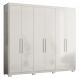 Guarda Roupa Casal 241cm 6 Portas Vanny D02 Branco - Mpozenato