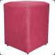 Puff Decorativo Para Sala, Recepção, Manicure Dado Suede Rosé - Clique E Decore