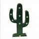 Luminária LED Abajur Decoração Cactus Verde Plastico 26x15x3