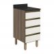 Balcao Com Tampo 4G 40 cm MDF Kali 16410 Carvalho Toq Off White Cetim Nicioli