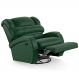 Poltrona do Papai Reclinável Kalie Glider Giratória USB FH9 PU Verde Musgo - Mpozenato