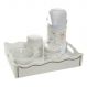 Kit Higiene Com Porcelanas E Capa Fantasia Strass Quarto Bebê