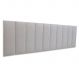 Cabeceira King Estofada Para Cama Box Kit 10 Placas Adesivas - Modelo Reta Linho Gelo