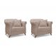 Conjunto com 2 Poltronas Abruzzo Linho Areia