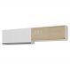 Kit 2 Armários de Cozinha Aéreos 4 Portas Veneza Multimóveis MP2150 Branco/Preto
