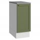 Balcão de Cozinha 35 cm 1 Porta Branco/Verde Vik Madesa