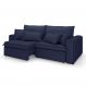 Image of Sofá 3 Lugares Retrátil e Reclinável Cannes Linho Bouclé Azul 240 cm MO895UP42TSZMOB