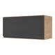 Armário de Cozinha Aéreo 1 Porta Basculante 70cm Lisboa Multimóveis MP2125 Rustic/Preto