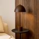 Luminária de Mesa Abajur Komaco Slim Marrom Cortem