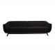 Sofá 4 Lugares Boomer 260cm PU Sintético Preto G15 - Gran Belo