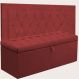 Kit Cabeceira Bianca + Calçadeira Itália Solteiro 90 CM Suede Vermelho - D A Decor