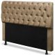 Cabeceira Casal 140cm Para Cama Box Paris Suede Capuccino - DS Estofados