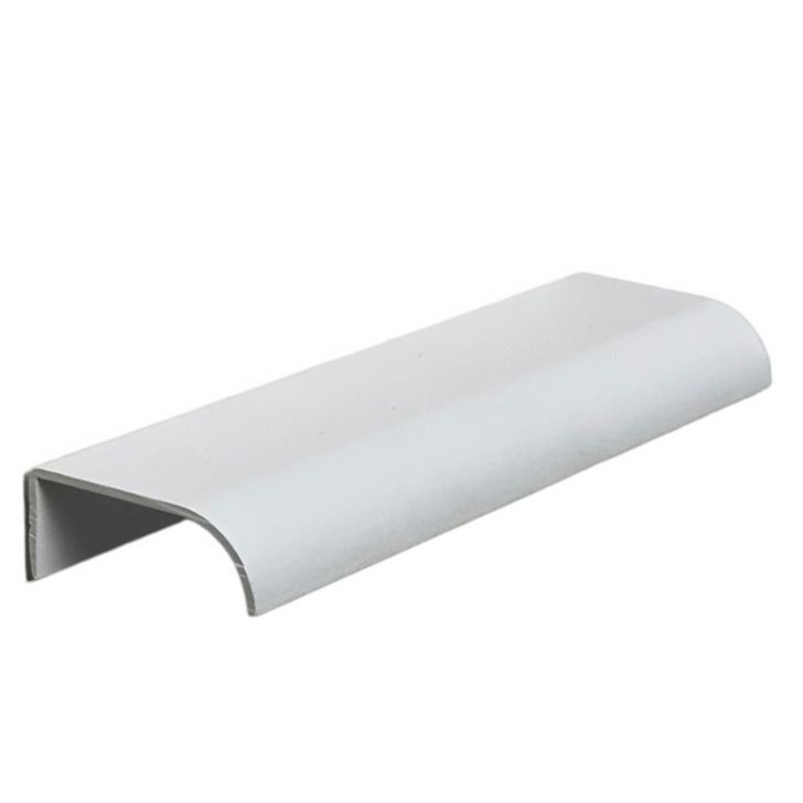 Kit 30 Puxadores para Móveis Wave Reto Alumínio Branco 125mm Aluminium Decor