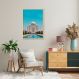 Quadro Taj Mahal India 43x30 Caixa Marfim