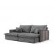 Image of Sofá Retrátil Sem Caixa 3 lugares Solomons Velosuede Grafite 214 cm MO173UP42GLXMOB