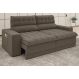 Sofá Omega 2,00m Assento Retrátil e Reclinável Velosuede Marrom - NETSOFAS
