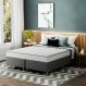 Cama Box com Colchão Queen Howie Misto D45 (17x158x198) Branco e Cinza