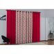 Cortina de Janela para varão Larissa Prime Vermelho Novo 1 peça Textil Lar