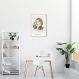 Quadro Drawn Mulher Confiante 100x70 Filete Marfim