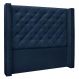 Cabeceira King 1,95m Vicenza Suede Azul Marinho - Pallazio