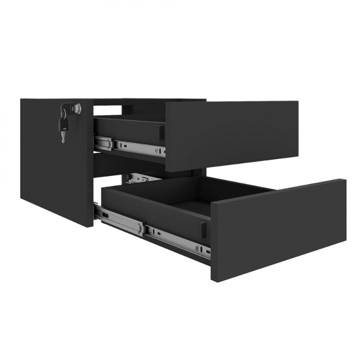 Gaveteiro Suspenso Helen 2 GV Preto