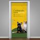 Adesivo de Porta para Veterinária Cuidando com Amor-93X210Cm