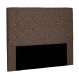 Cabeceira Casal Tânia Suede Caramelo