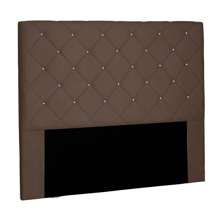 Cabeceira Casal Tânia Suede Caramelo