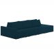 Sofá Ilha Modular com Puff para Sala Living 342cm Georgia K04 Veludo Azul - Mpozenato
