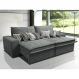 Sofá Retrátil e Reclinável 3,12m com Molas Ensacadas Cama Inbox Supreme Tecido Suede Velusoft Cinza