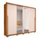 Image of Guarda-Roupa Casal com 2 Espelhos Praticus 2 Portas 4 Gavetas Freijó e Off White MO895CL32WJNMOB