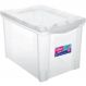 Caixa Organizadora Plástica Alta 30L Transparente Ordene Radical Color Organize Brinquedos Closet