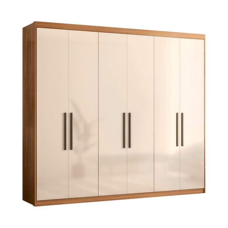 Guarda-roupa Casal Venice 6 Portas 4 Gavetas Amêndola E Off White