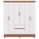 Guarda Roupa Casal 6P 2G 153 cm 10091 Branco Camarim VLR