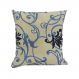 Almofada Decore Azul Estampado 40x40 com aba Têxtil Lar