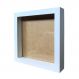 Quadro Moldura Caixa Alta 22x22cm Branco Com Vidro - Kit de 4
