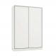 Guarda-Roupa Solteiro Adrina 2 Portas 2 Gavetas Branco