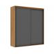 Image of Guarda-Roupa Casal com Espelho Inovatto 100% MDF 2 Portas 6 Gavetas Freijó e Titânio MO895CL32YTZMOB