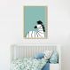 Quadro Infantil Cartoon Zebra 43x30 Caixa Marfim