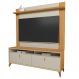 Rack Para Sala Com Painel Para TV 70 Pol 160cm Naomi L05 Tauari Off White Fosco - Lyam Decor