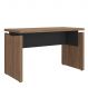 Mesa para Escritório Pequena Tamburato MDP Nogal/Preto