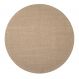 Tapete Natural Redondo Sisal (250x250cm) Kapa