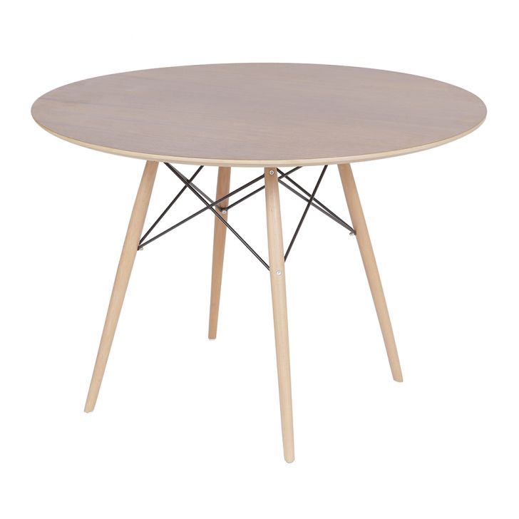 Mesa Eames Eiffel DSW Redonda 107cm Imbuia